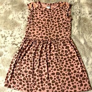 5t pink with cheetah spots summer dress